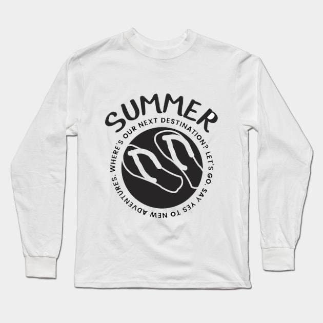 Fanny Summer Design Long Sleeve T-Shirt by hldesign